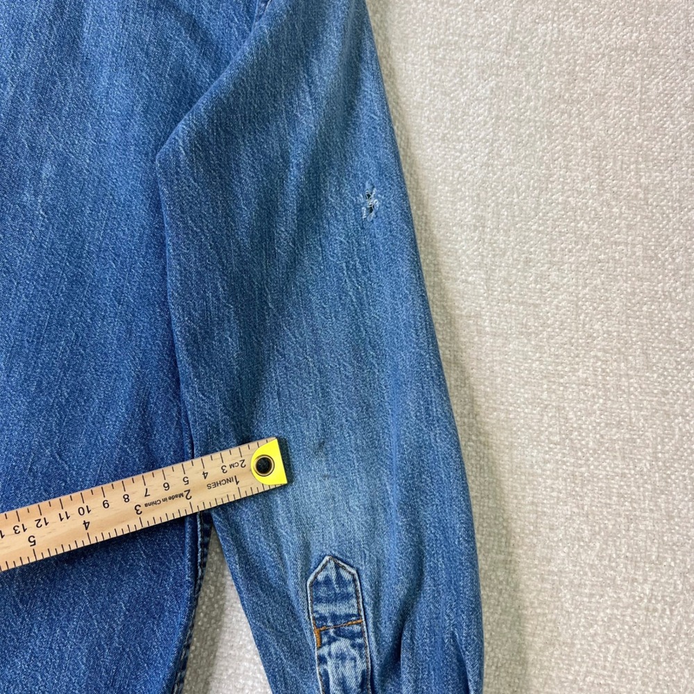 Ralph Lauren Blue Denim Button-Down Shirt - Picture 5 of 7